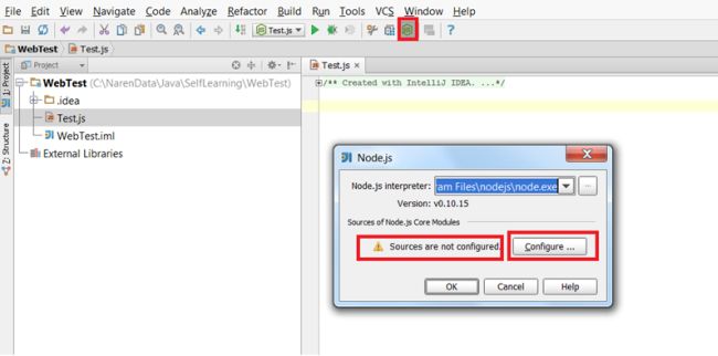 Attach node  library in any Java Project